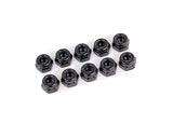TRA1748 1748 Nylon Locking Nuts (10), 4mm , Black