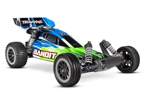 Traxxas 24054-8-GRN Bandit 1/10 2WD Buggy w/ USB-C, Green