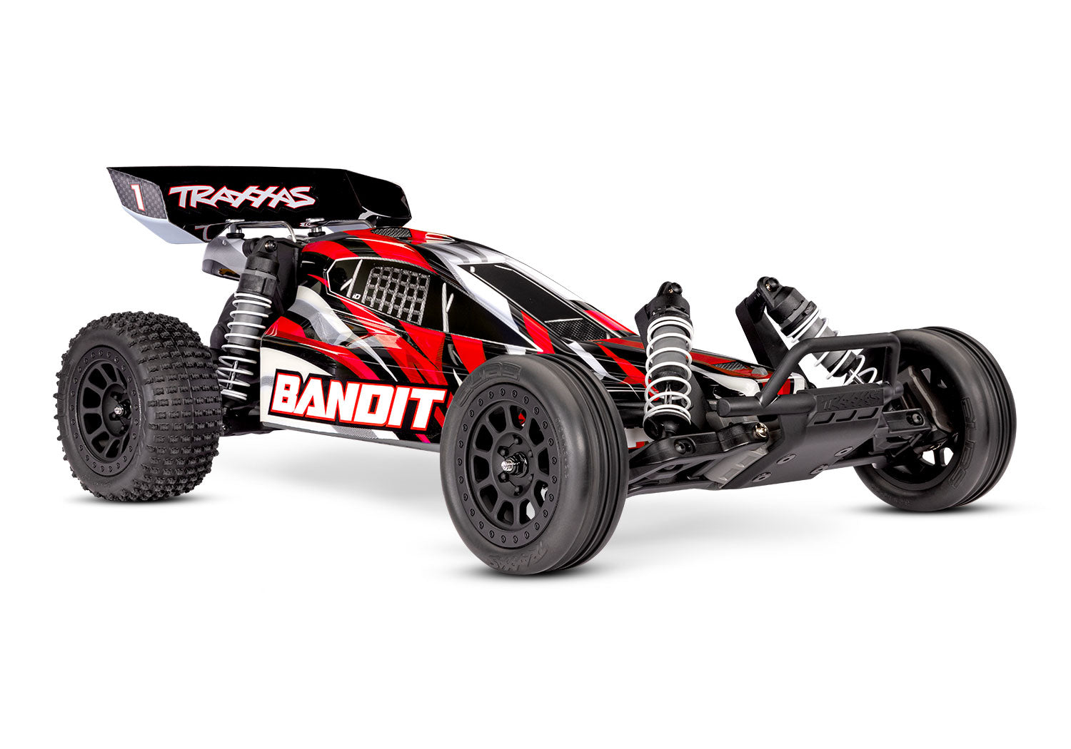 TRA24254-8-REDX 24254-8-REDX Bandit XL-5 1/10 2WD Buggy RTR Combo, Red