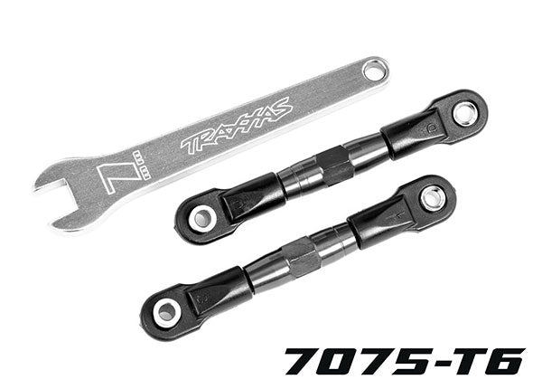 TRA2443A 2443A Rear Camber links, TUBES charcoal gray-anodized, 7075-T6 aluminum