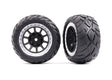 TRA2478G 2478G Anaconda 2.2" Pre-Glued Rear Bandit Tires, Satin Chrome (2)