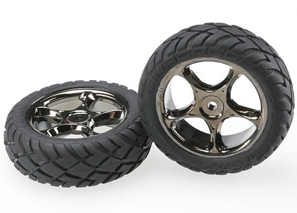 TRA2479A 2479A Anaconda Tires Tracer 2.2" Wheels Blk Chrome Front