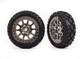 TRA2479T 2479T Anaconda 2.2" Pre-Glued Front Bandit Tires, Black Chrome (2)