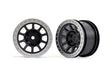 TRA2480 2480 Bandit 2.2" Beadlock Rear Wheels, Satin Chrome (2)