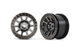 TRA2480A 2480A Bandit 2.2" Beadlock Rear Wheels, Black Chrome (2)