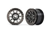 TRA2480A 2480A Bandit 2.2" Beadlock Rear Wheels, Black Chrome (2)