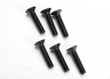 TRA2547 2547 4x18mm Countersunk Machine Hex Screws (6)