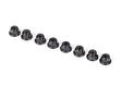 TRA2744X 2744X 3mm Flanged Nylon Locking Nuts, Black (8)