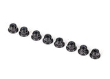 TRA2744X 2744X 3mm Flanged Nylon Locking Nuts, Black (8)