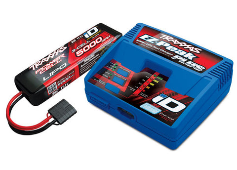 Traxxas 2970-3S 3S 11.1V LiPo Battery w/ Charger Pack, 25C 5000mAh
