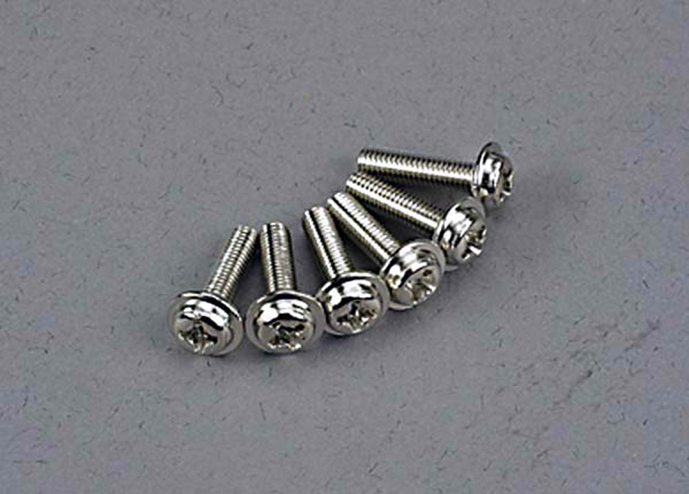 TRA3186 3186 Washerhead Machine Screws, 3x12mm