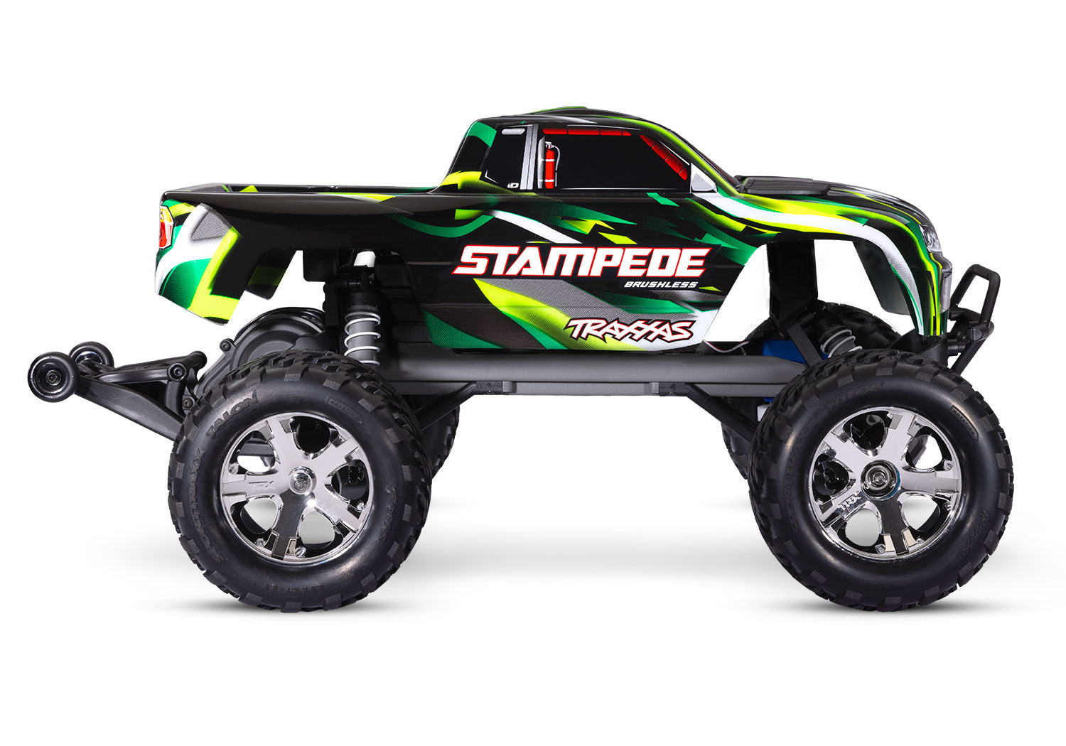 TRA36354-4-GRNX 36354-4-GRNX Stampede BL-2S HD 1/10 2WD Monster Truck RTR, Green