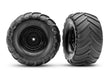 TRA3663-BLK 3663-BLK Terra Groove Pre-Glued 1/10 Monster Truck Tires, Black (2)