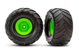 TRA3665-GRN 3665-GRN Terra Groove DP Tires & Green Wheels