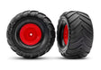TRA3665-RED 3665-RED Terra Groove DP Tires & Red Wheels