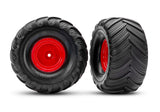 TRA3665-RED 3665-RED Terra Groove DP Tires & Red Wheels