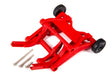 TRA3678-RED 3678R Assembled Wheelie Bar & Screws, Red