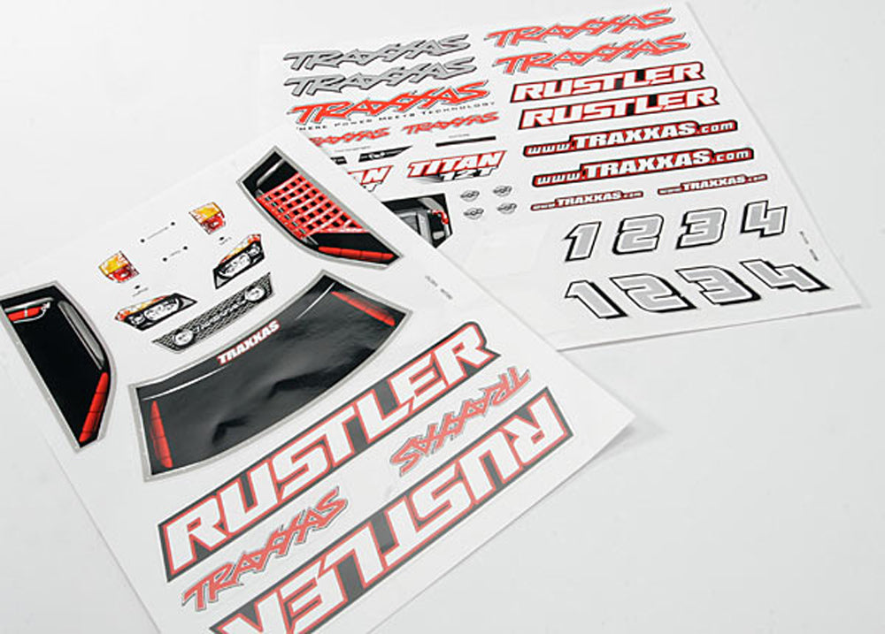 TRA3716 3716 Rustler Decal Sheets