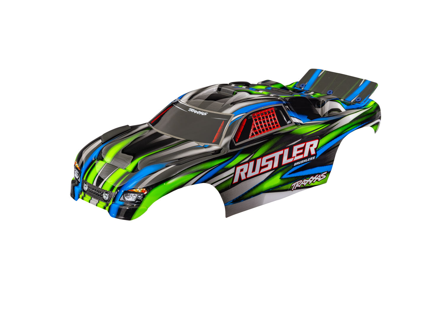 TRA3721-GRN 3721-GRN Rustler Body, Green