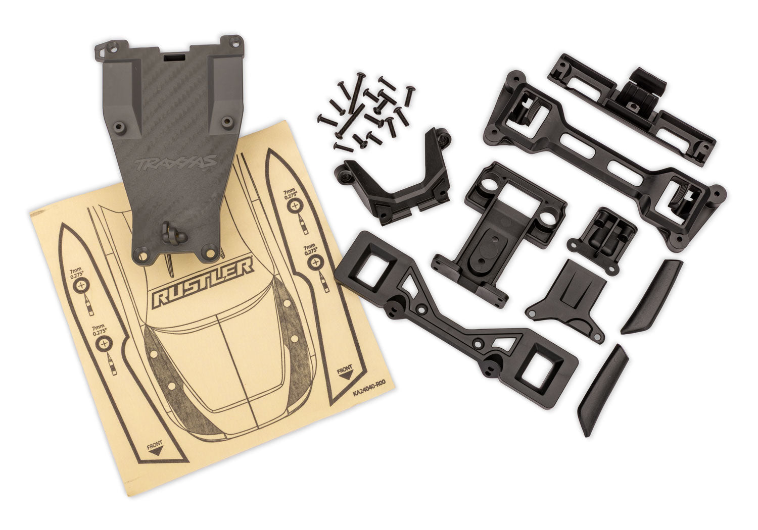 TRA3734X 3734X Rustler 2WD 1/10 Chassis & Body Conversion Kit