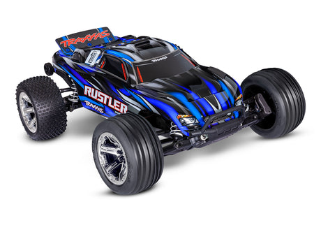 TRA37354-4-BLUE 37354-4-BLUE Rustler BL-2S HD 1/10 2WD Stadium Truck RTR, Blue