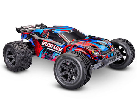 TRA37454-4-RED 37454-4-RED Rustler 2WD Brushless RTR Stadium Truck, Red