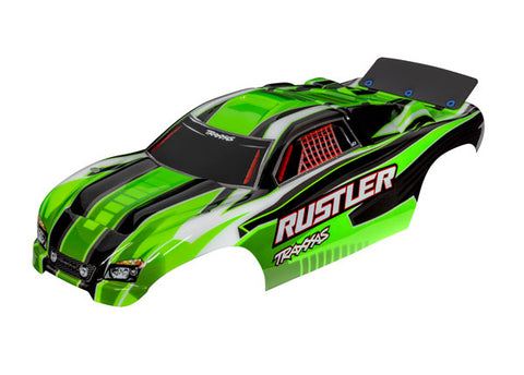 Traxxas 3750G Rustler & Rustler VXL Body, Green