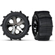 TRA3776 3776 Paddle Tires, 2.8" All-Star Wheels, Chrome, 2WD Rear