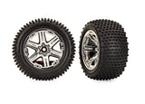 TRA3779X 3779X Alias Tires & RXT Chrome Wheels w/ Foam Inserts (2)