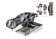 TRA3780X 3780X Rustler 2WD Clipless Body, Clear w/ ProGraphix