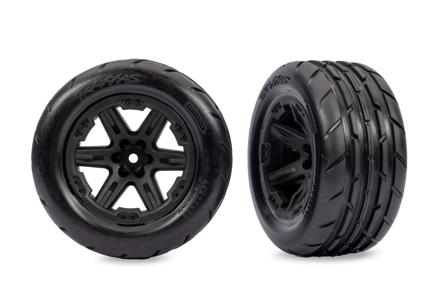 TRA3796-BLK 3796-BLK RXT 2.8" Wheels & Tires, Black (2)