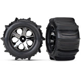 TRA4175 4175 Paddle Tires, All-Star 2.8" Wheels, Black Chrome