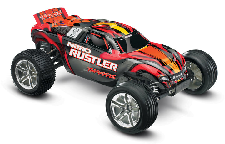 Nitro Rustler 1/10 2WD Stadium Truck RTR, Red