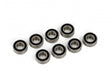 TRA5116R 5116R Ball Bearings, Black Rubber Sealed, 5x11x4mm (8)