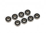 TRA5116R 5116R Ball Bearings, Black Rubber Sealed, 5x11x4mm (8)