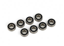 TRA5116R 5116R Ball Bearings, Black Rubber Sealed, 5x11x4mm (8)