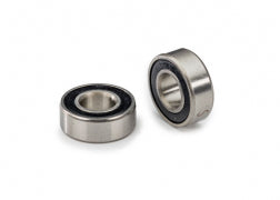 TRA5116X 5116X Ball Bearings, Black Rubber Sealed, 5x11x4mm (2)