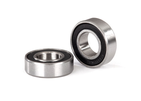 TRA5118A 5118A Ball Bearings, Black Rubber Sealed, 8x16x5mm (2)