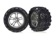 TRA5174A 5174A SS Satin Chrome Wheels & 3.8" Talon Tires