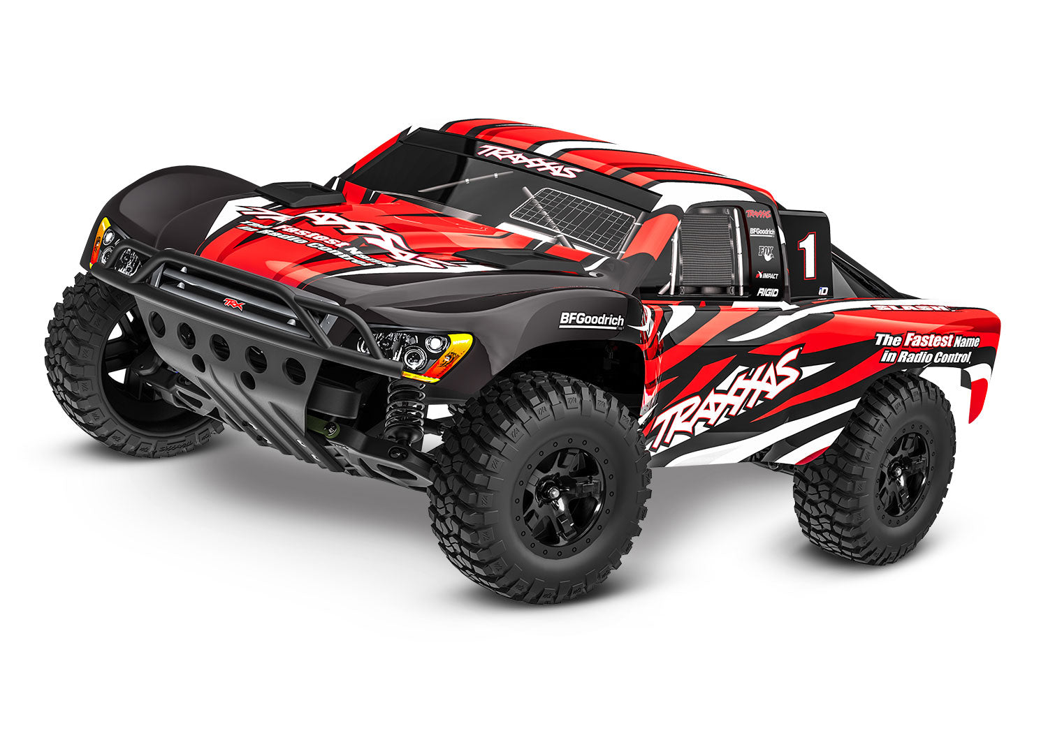 TRA58234-8-REDX 58234-8-REDX Slash 1/10 2WD Short Course Truck RTR Combo, Red