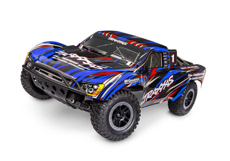 TRA58334-4-BLUE 58334-4-BLUE Slash BL-2s HD 1/10 2WD Short Course Truck RTR, Blue