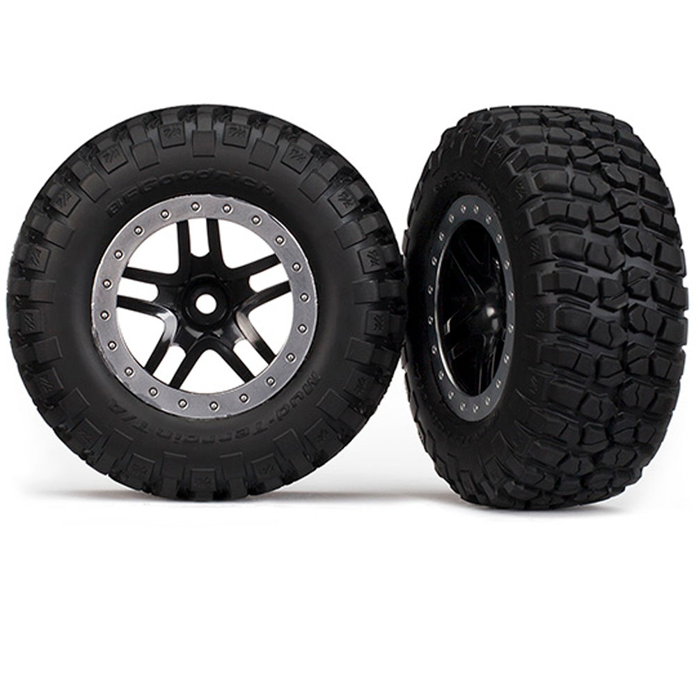 TRA5883 5883 BFG Mud-Terrain Tires, SCT SS Wheel, Satin Chrome