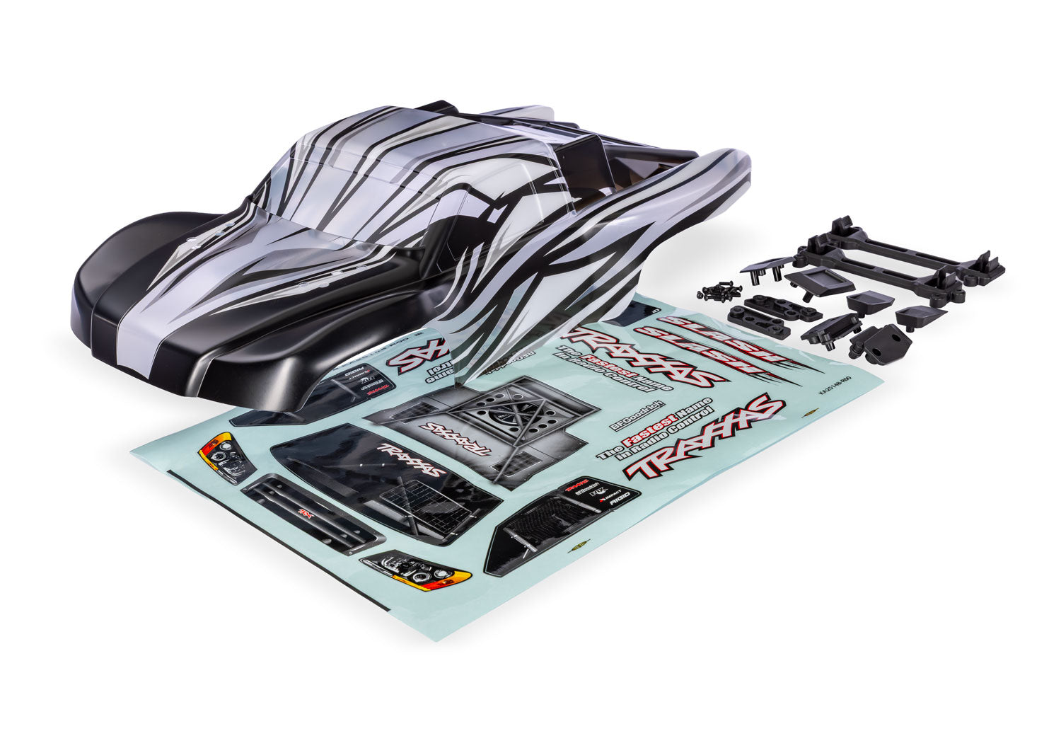 TRA5928X 5928X Slash Clipless Body, Clear / ProGraphix