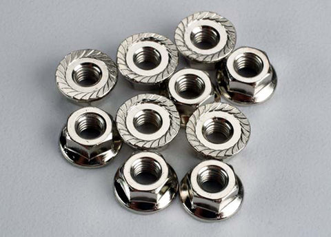 Traxxas 6135 4mm Flanged Nuts (10)