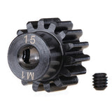 TRA6487R 6487R Steel Pinion Gear, 1.0 Metric Pitch, 15T