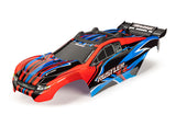 TRA6734R 6734R Rustler 4x4 Body, Red & Blue