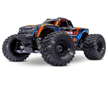 TRA67454-4-ORNG 67454-4-ORNG Stampede 4X4 Brushless RTR Monster Truck, Orange