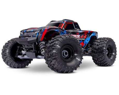 TRA67454-4-RED 67454-4-RED Stampede 4X4 Brushless RTR Monster Truck, Red