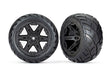 TRA6768 6768 Rustler 2.8" Rear Anaconda Tires on RXT Wheels, Black (2)