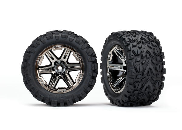 TRA6774X 6774X Talon Extreme Tires, RXT Wheels, 2.8", Blue